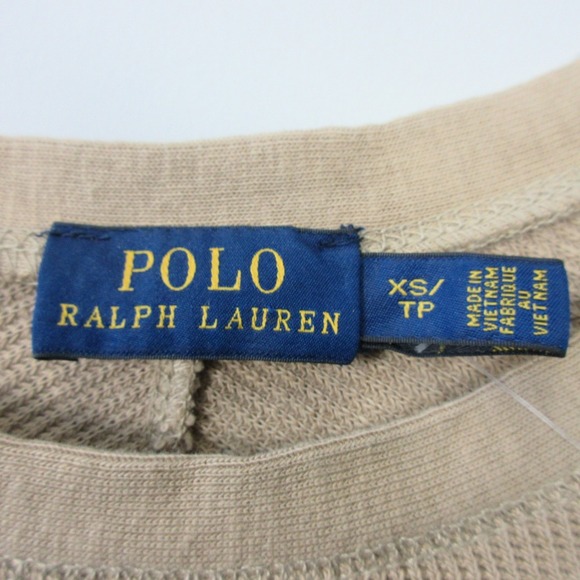 Polo Ralph Lauren Boating Khaki Waffle Knit Dress XS Beige Thermal Coastal 262 - Picture 3 of 10
